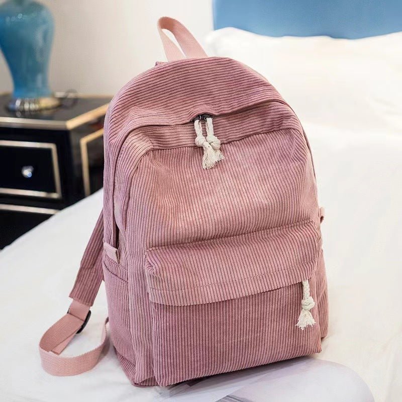 College style backpack pink - stylish student accessory
