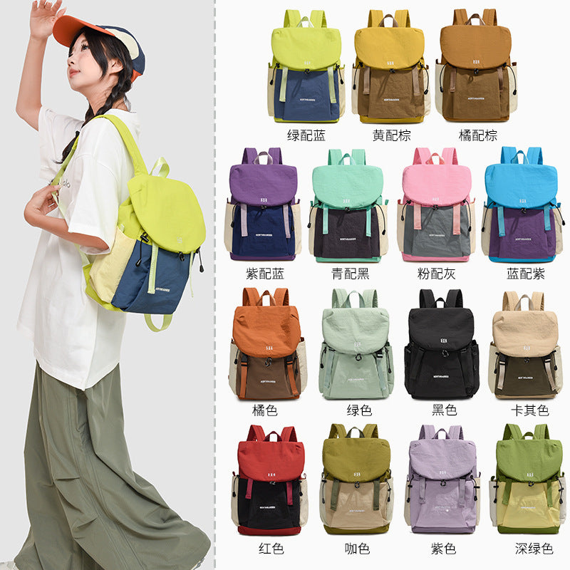 Women's travel backpack strap detail - comfortable padding