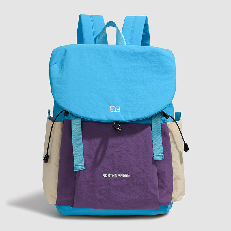 Women's travel backpack blue purple - modern outdoor backpack