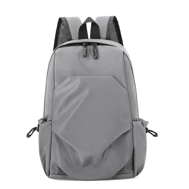 Casual Cross-Border Small Backpack for Men Wholesale Trendy Cool Solid Color Versatile Lightweight Travel Backpack