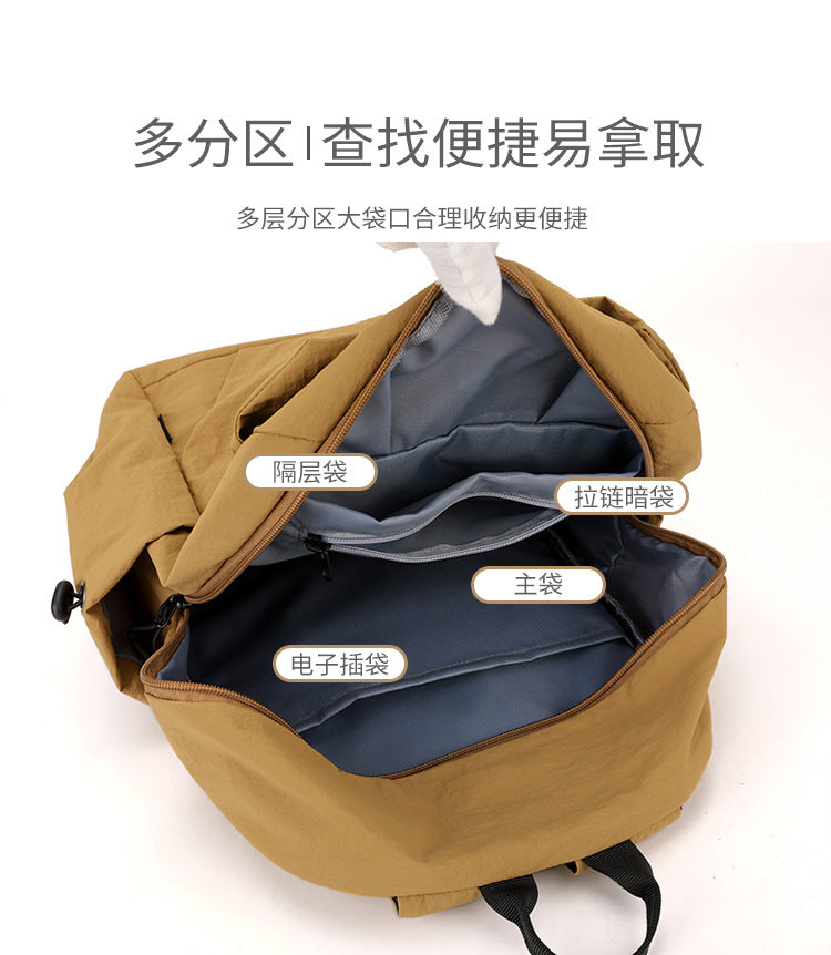 Mini nylon backpack zipper detail - durable hardware