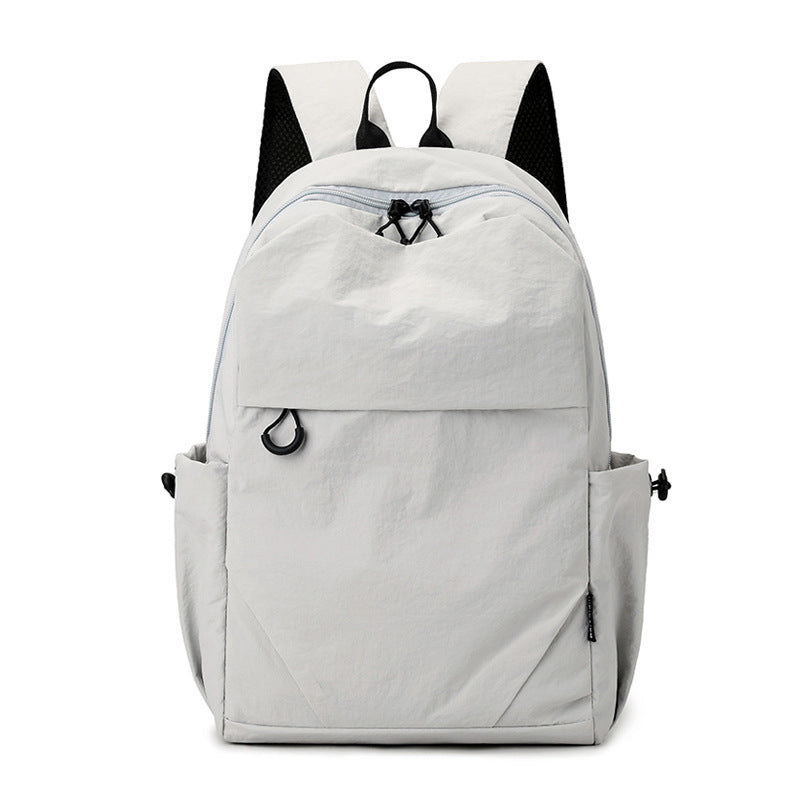 Mini nylon backpack light gray mini - ultra compact design