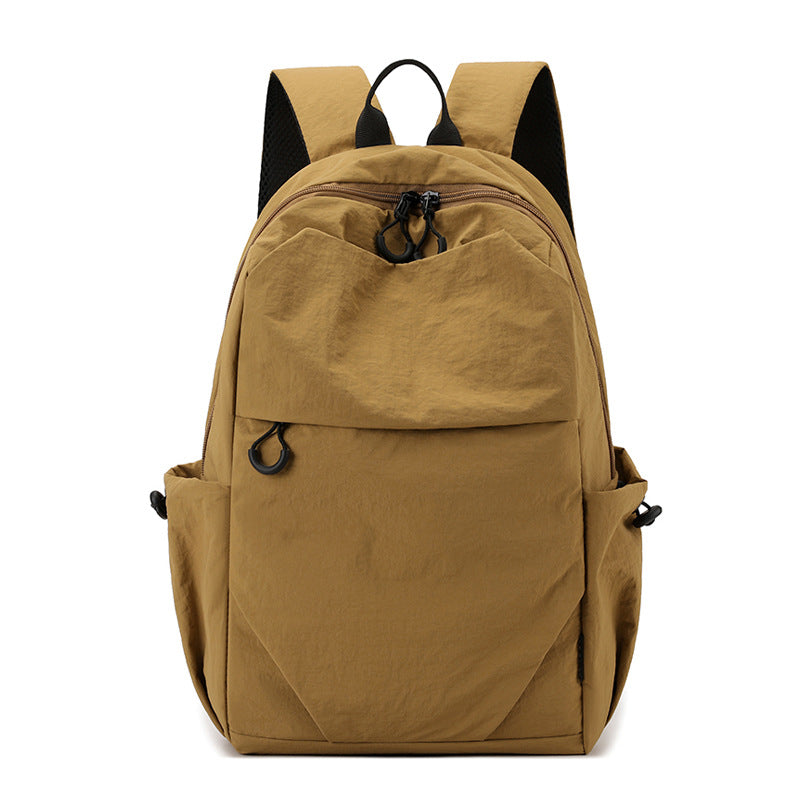 Mini nylon backpack khaki small - portable travel bag