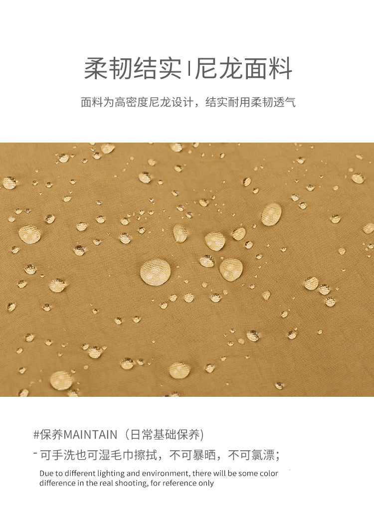 Mini nylon backpack strap detail - comfortable padding