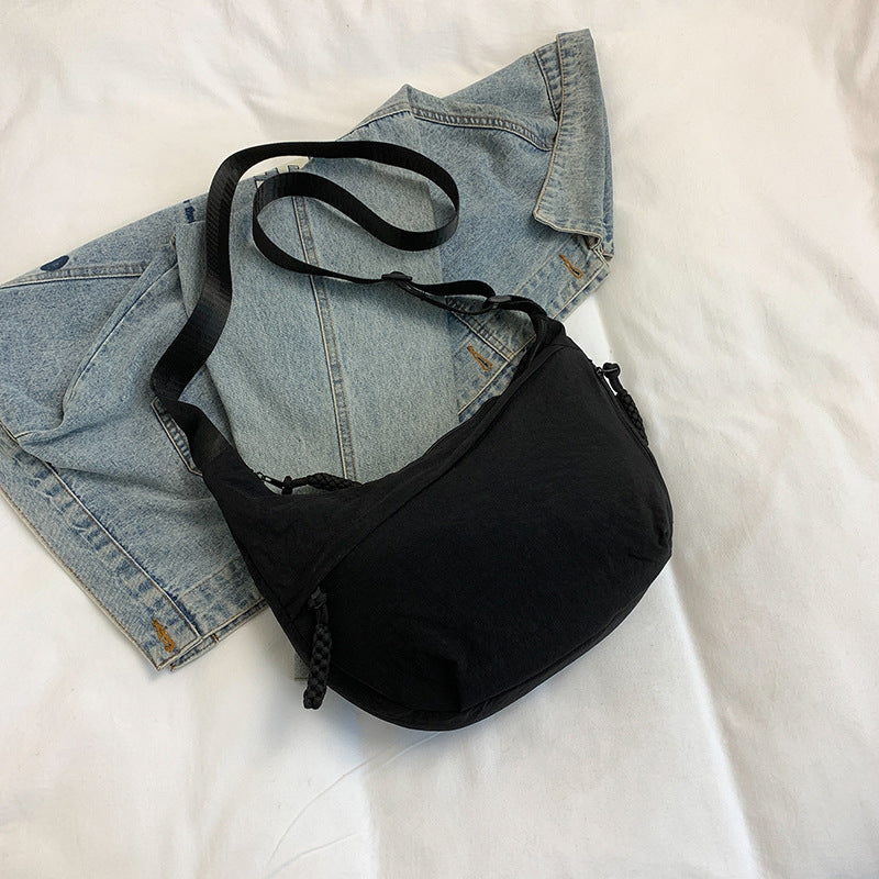 Nylon Dumpling Shoulder Bag - Lightweight Crossbody for Women Everyday Casual