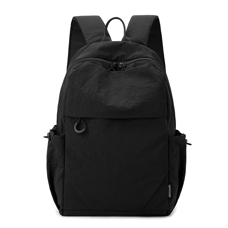Mini nylon backpack black large - spacious travel backpack