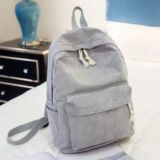 College style backpack light gray - versatile student bag