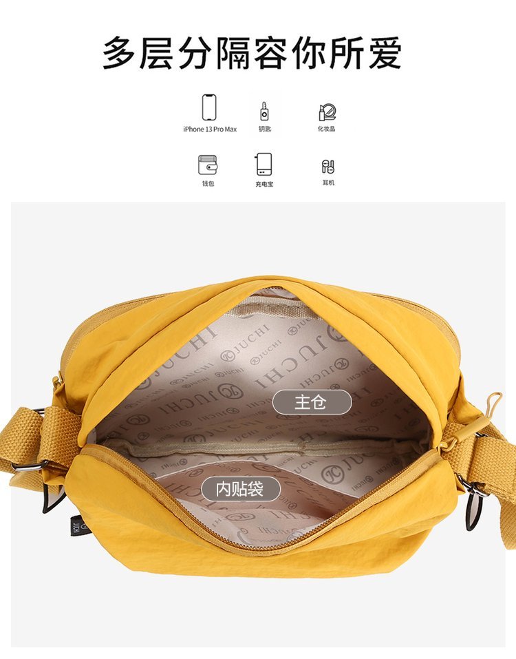 Women's nylon crossbody bag lifestyle - perfect for everyday