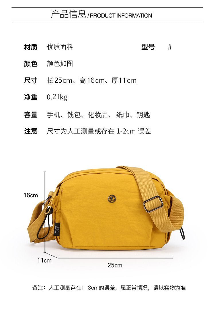 Women's nylon crossbody bag capacity - spacious daily essentials