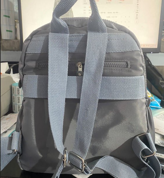 Women's nylon oxford backpack usage - versatile school and travel