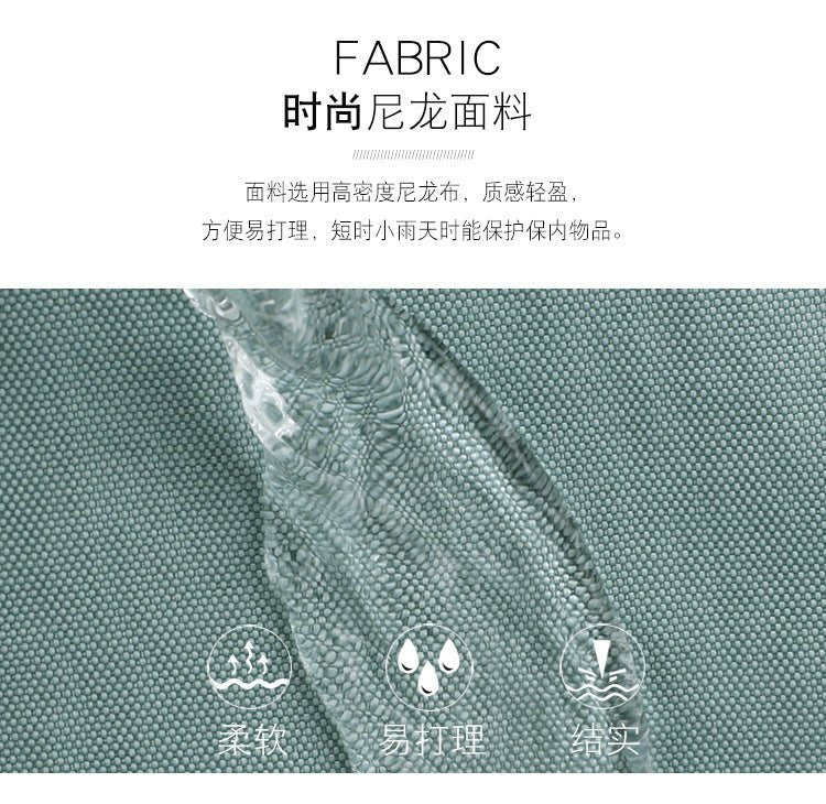 Women's nylon oxford backpack worn front - practical daily carry