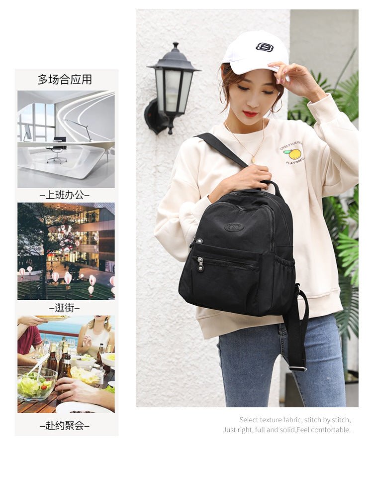 Women's nylon oxford backpack texture - durable oxford fabric